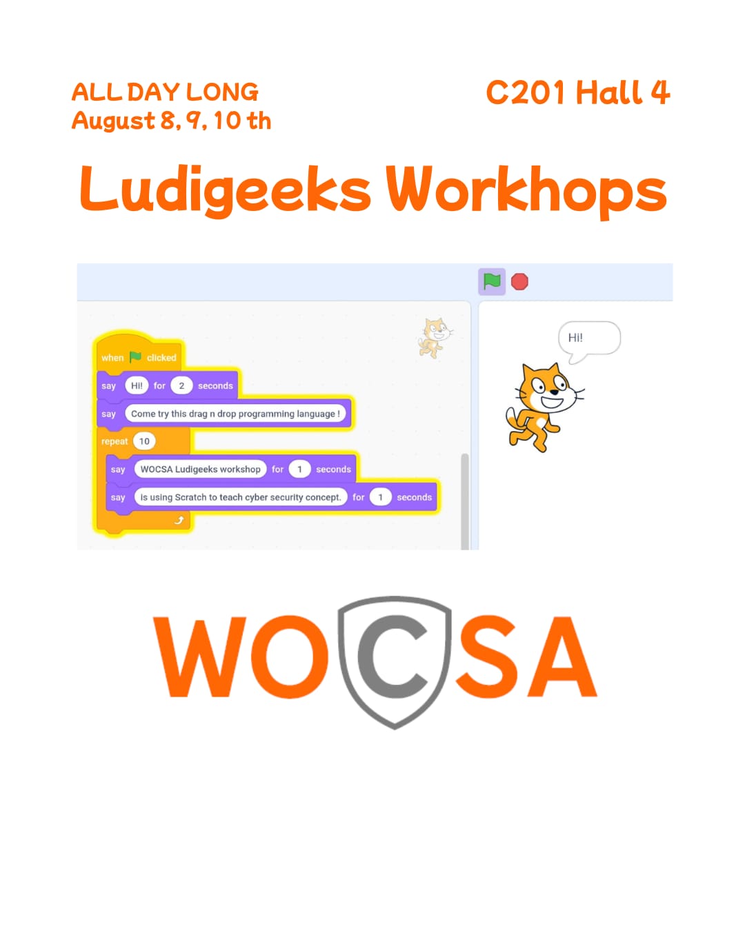 LudiGeeks Scratch workshop at DEF CON 33